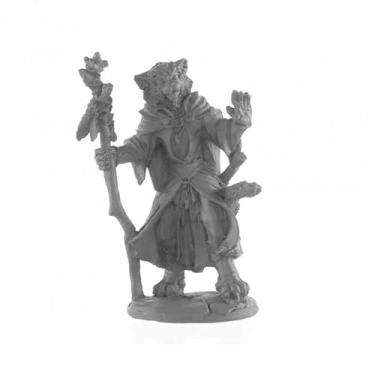 Imagem de Miniatura Catfolk Mage 25 mm escala heroica Figura Dark Heaven Legends Reaper Miniaturas