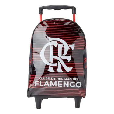 Imagem de Mochila Escolar Time Flamengo Xeryus Com Rodinhas