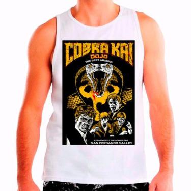 Imagem de Regata Masculina Branca Cobra Kai 04 - DESIGN CAMISETAS, Branco, G