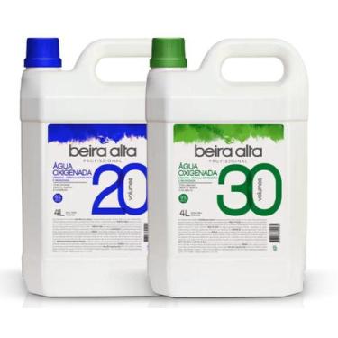 Imagem de Kit Água Oxigenada Beira Alta 20 Volumes + 30 Volumes 4l