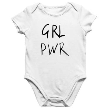 Imagem de Body Bebê Algodão GRL PWR - Foca na Moda, Branco, G