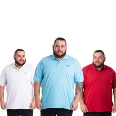 Imagem de 3 Camisa Polo Plus Size Uma Semana de Estilo e Conforto  Compre e Econ
