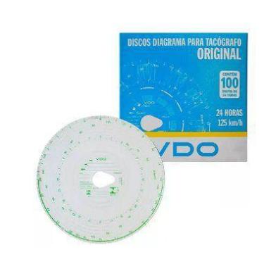 Imagem de Disco Tacógrafo 24 horas 125km/h - VDO