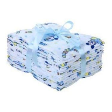 Imagem de Pacote 5 Fralda De Pano Dupla Disney 70x70cm 100% Algodão, Mickey