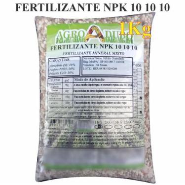 Imagem de Fertilizante NPK 10 10 10 - 1Kg Jardins, Arvores, Frutiferas - AGROADU
