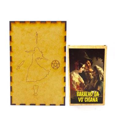 Imagem de Baralho Tarô da Vovó Cigana com Porta Tarô Caixa Cigana - Flash