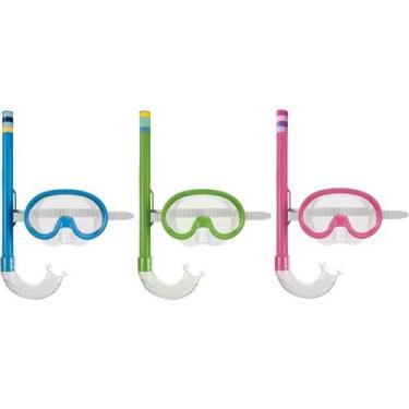 Imagem de óculos de Natação Máscara para Mergulho com Snorkel Infantil - MOR