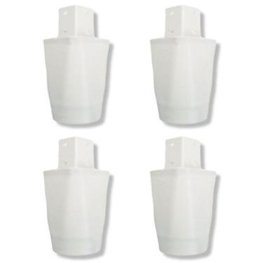 Imagem de Kit com 4 Pés para Móveis - 7 cm para Armários e Racks + Parafusos Inc