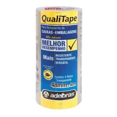 Imagem de Fita para Empacotamento Qualitape 48MM X 40M Transparente - Pacote com