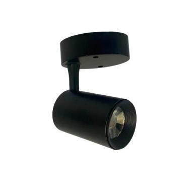 Imagem de Spot Sobrepor C/ Led 7w 4000k Preto - Delis