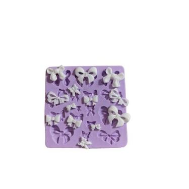Imagem de Molde de silicone laçinhos para decorar f49 - Confeitaria dos moldes
