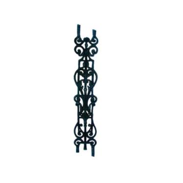 Imagem de Grade Ferro Fundido Imperial 2 Grau Varanda Sacada 85x16cm - Fundição 