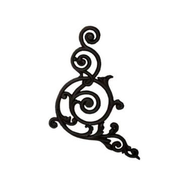 Imagem de Grade Ferro Fundido Arabesco Portão Varanda Sacada 53x60cm - Fundição 