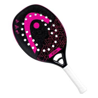 Imagem de Raquete de Beach Tennis Head Icon Preta e Rosa