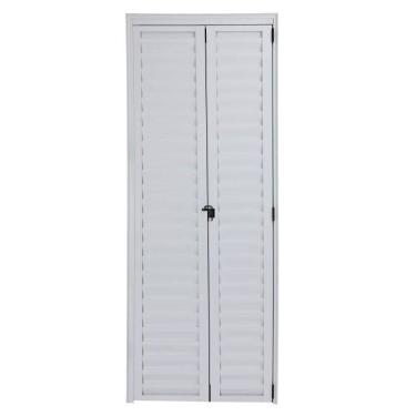 Imagem de Porta Camarão 2,10x90 lado ESQUERDO no alumínio branco