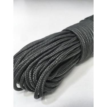 Imagem de Corda Cinza para varal de Teto e Parede Polipropileno 2,5mm 30m - Vara