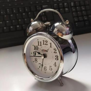 Imagem de Relógio De Mesa Alarme Despertador Metalizado Lelong BM-R810 - BMAX