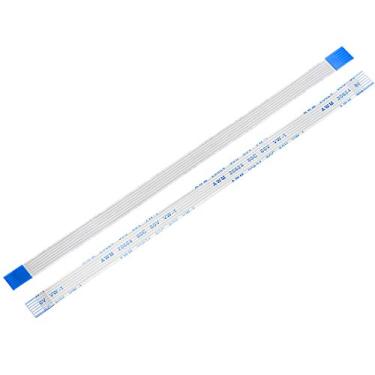 Imagem de Cabo plano flexível uxcell, 150 mm 1 mm Pitch 6 pinos FPC FFC FFC cabo de fita flexível para TV LCD, leitor de DVD de áudio de carro, 10 peças (tipo A)