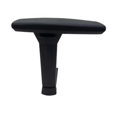 Imagem de Milageto Apoio de braço para cadeira de jogos Altura 16 cm Substituição Fácil instalação Acessórios Peças de reparo Suporte vertical com almofada, Preto