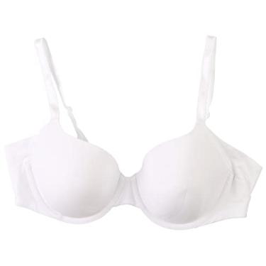 Imagem de Warner's Sutiã feminino Ra3061a com forro leve e confortável para as axilas com efeitos colaterais sem costura, Branco clássico, 36C