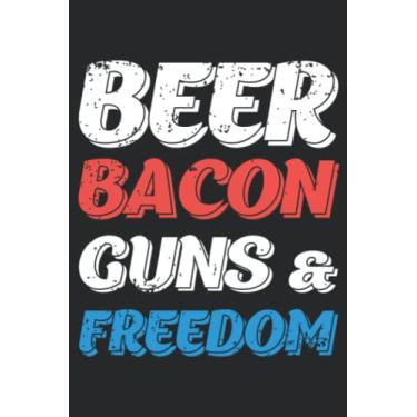 Imagem de Beer Bacon Guns Freedom Family 4th of July Meme SweaFamily: Lined Journal Notebook To Do Schedule, Medium 6x9 Inches, 120 Pages, Printed Cover