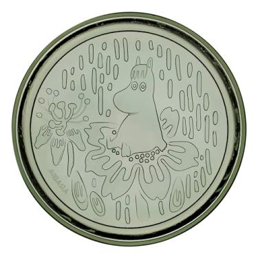 Imagem de Arabia Prato de vidro Moomin 15,5 cm verde pinho