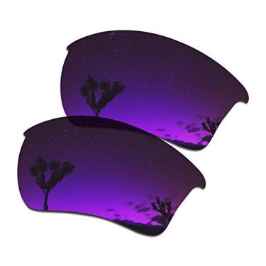Imagem de SmartVLT Lentes de reposição masculinas roxas de plasma para óculos de sol Oakley Half Jacket 2.0 XL OO9154