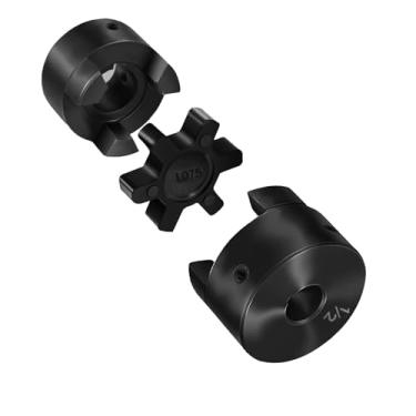 Imagem de Divisor de toras com conjunto de acoplamento de mandíbula em L flexível de 3 peças L075 de 1/5.1 cm a 3/10.2 cm - Inclui aranha de borracha Buna-N NBR - Peças e acessórios essenciais disponíveis