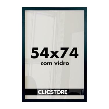 Imagem de Moldura para Quebra Cabeça Grow Puzzle 1000 peças 54x74 cm Decoração Quadro Parede Sala Escritório Game Office c/Vidro (Preto)