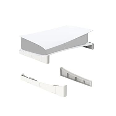 Imagem de Suporte horizontal de console ABS de 2 peças para PS5 UHD/Versão DE, console de jogos, painel de exibição