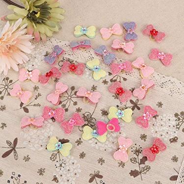 Imagem de Vestuário para Cães, Laço Flor Banda Cabeça Decoração Conjunto Médio Pequeno Acessórios para Animais de Estimação 30 Pçs Cão Gato Filhote de Cachorro Suprimentos Roupas para Cães,
