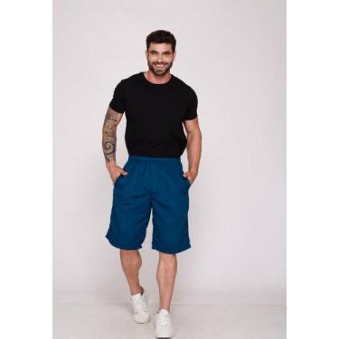 Imagem de Bermuda Masculina Nylon Petroleo 7943 F075 - macaw, M, Petroleo