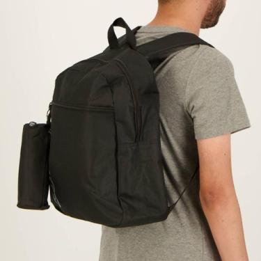 Imagem de Kit Mochila e Estojo Olympikus Juvenil Preto, Único