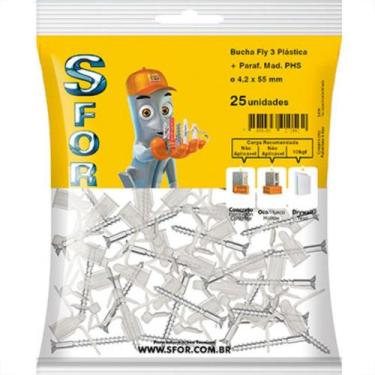 Imagem de Bucha Sfor Gesso Fly 3 13/23 C/Par C/25