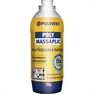 Imagem de Cola Azulejo Massaplic 700Gr Pulvitec, Azul