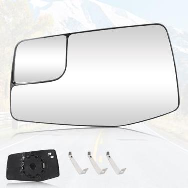 Imagem de Youxmoto Vidro de reposição do lado esquerdo do motorista, para Chevy Silverado/para GMC Sierra 1500 2019-2023, substitui 84309708, espelho retrovisor lateral aquecido convexo com placa traseira