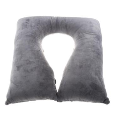 Imagem de YWJLQH Capa de assento do vaso sanitário riser flexível engrossar simples cabeceira almofada universal para idosos viajando, Cabaça Tipo Cinza