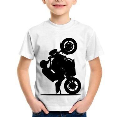 Imagem de Camiseta Infantil Moto Grau XJ6 - Foca na Moda, Branco, 4