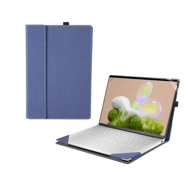 Imagem de Capa de laptop para Dell XPS 13 9350 9345 9340 9315 XPS 13 Plus 9320 All-Inclusive 34.0 cm 2 em 1 capa de bolso interno de couro PU (azul)
