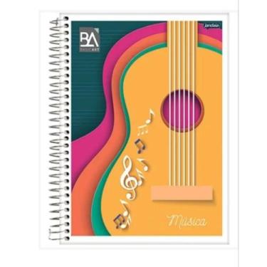 Imagem de 1 Caderno De Música Espiral Capa Flexível Universitário 40 Folhas Basi