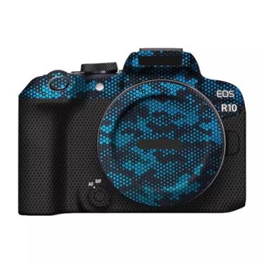 Imagem de JERXTTON Película protetora premium para câmera premium antirarranhões para Canon EOS R10 (azul amba)