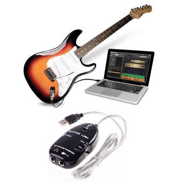 Imagem de Placa De Som Guitar Link - Interface Áudio Guitarra - Preto