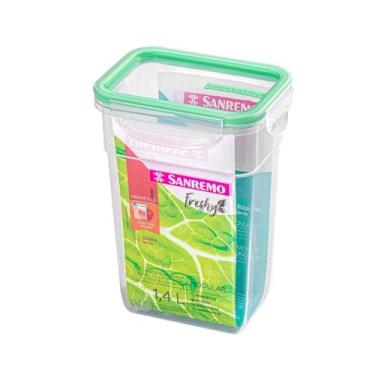 Imagem de Pote Hermético com Trava 1,4L Modular Sanremo Freshy Cores Fitness Aca