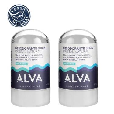 Imagem de Kit 2 Desodorantes Stick Kristall Sensitive Alva 60g 