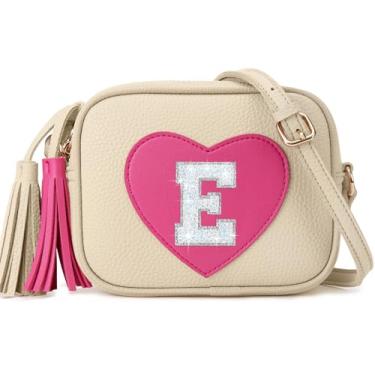 Imagem de OYLOLA Presentes de aniversário para meninas de 3, 4, 5, 6, 7 e 8 anos, presentes de Páscoa para crianças pequenas, meninas, bolsas, presente para meninas, Bege