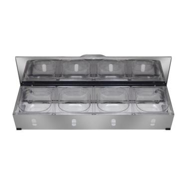 Imagem de Condimentadora Pizzarola Profissional Inox Bancada 4 Cubas G37 - Aisa