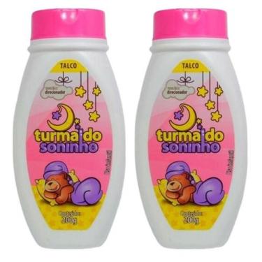 Imagem de Talco  Para Bebê Infantil Rosa Turma do Soninho 200gr, kit2unidades