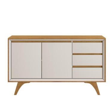 Imagem de Buffet Vertex 2 Portas 3 Gavetas Naturalle Off White - Mavaular