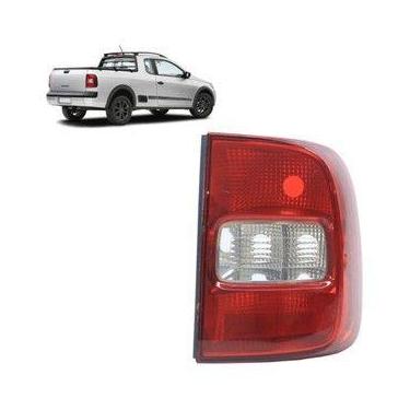 Imagem de Lanterna Traseira Saveiro G5 G6 2009 até 2016 Bicolor Rubi - JCV Lante