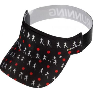 Imagem de Viseira para Corrida HUPI Love Run Preto, UNICO